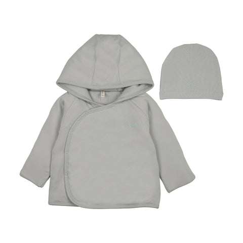 Lilette Pale Blue Solid Padded Jacket