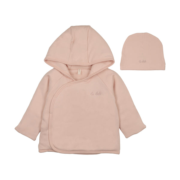 Lilette Pale Pink Solid Padded Jacket