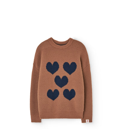 TAO Brown Bull Hearts Sweater