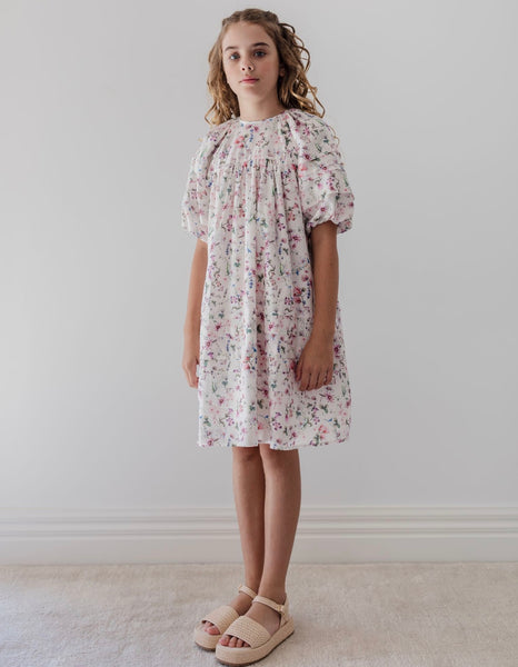 Steph Whispy Floral Print Voile Dress