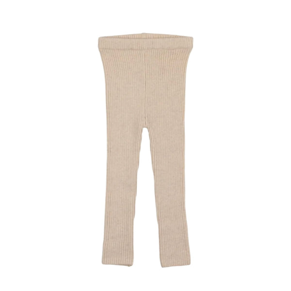 Lil Legs Ecru Knit Long Leggings
