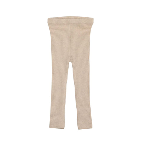 Lil Legs Ecru Knit Long Leggings
