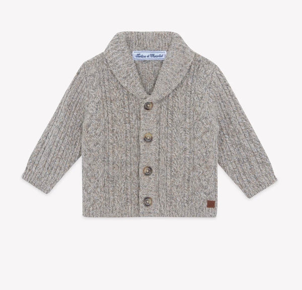 Tartine et Chocolate Mocha Little Boy Cardigan