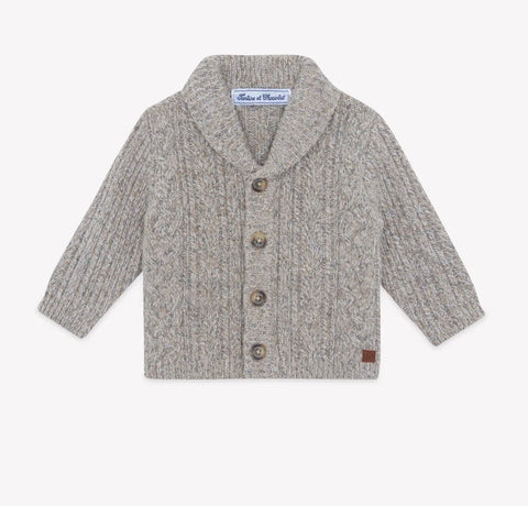 Tartine et Chocolate Mocha Little Boy Cardigan