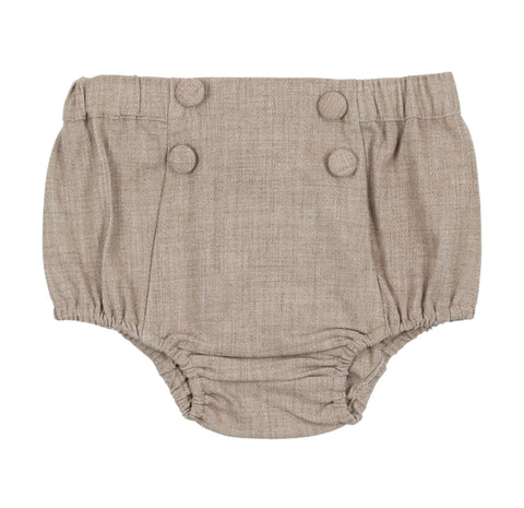 Coco Blanc Oatmeal Wool Button Bloomers