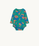 Tinycottons Deep Green Flowers Body + Pant Set