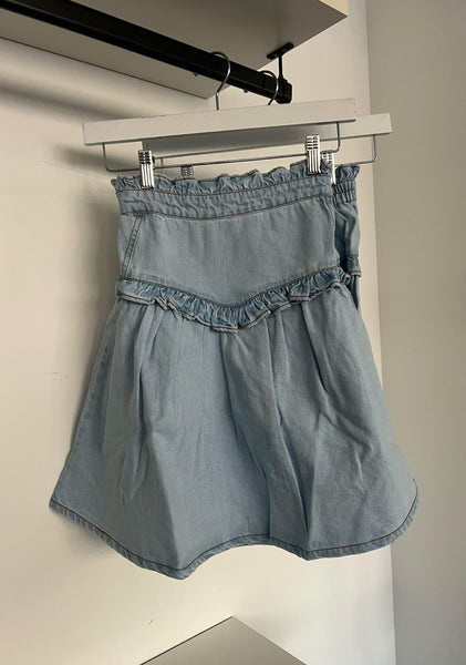 Louis Louise Light Blue Denim Kiki LONG Skirt