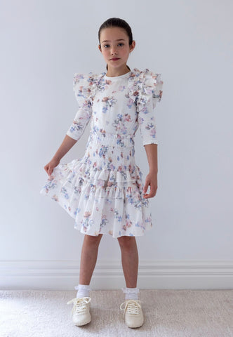 Steph Flutter Floral Voile Skirt