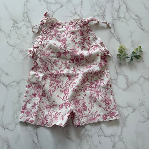 Babe & Tess Peony Flowers Jane Romper