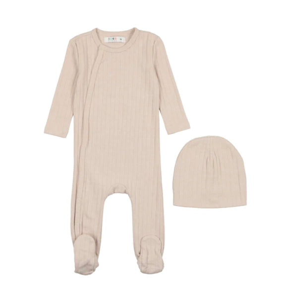 Coco Blanc Pale Pink Wide Ribbed 3 Piece Set