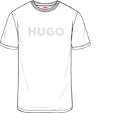 Hugo White Logo Short Sleeve Tee