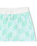Hugo Green Logo Surfer Swim Trunks