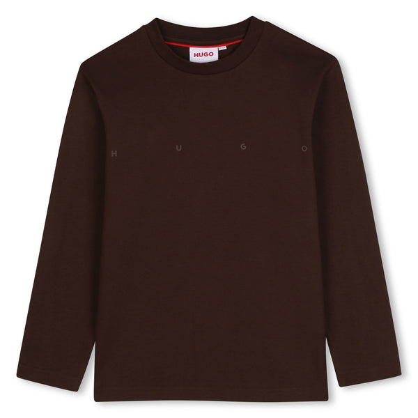 Hugo Chicory Coffee Spaced Logo Tee