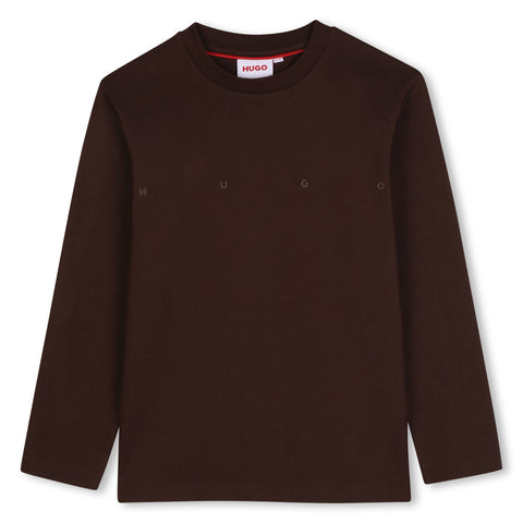 Hugo Chicory Coffee Spaced Logo Tee