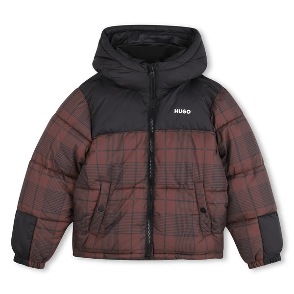 Hugo Chicory Coffee Padded Hooded Jacket