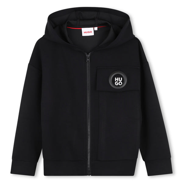 Hugo Black Hooded Zip Up