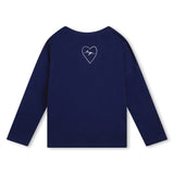 Hugo Navy Heart LS T-shirt