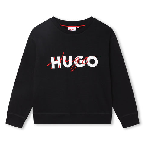 Hugo Black Intertwined Logo Sweatshirt