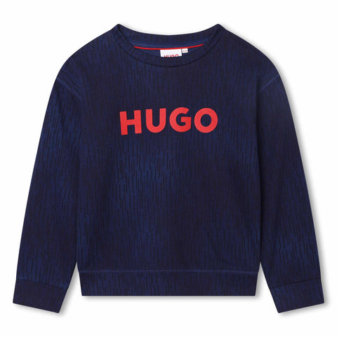 Hugo Navy Logo Sweatshirt