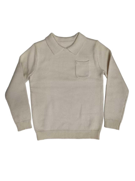 Kipp Oatmilk Franck Collar Sweater