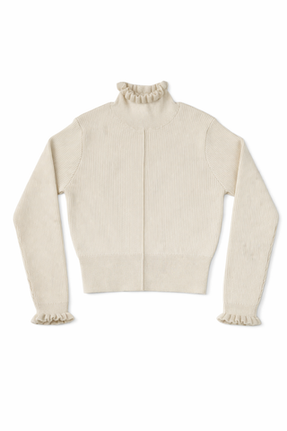 Klai Oatmilk Sally Rib Knit Top
