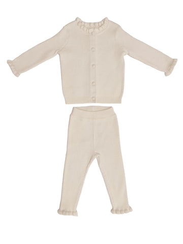Klai Oatmilk Sally Rib Knit Set