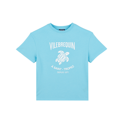 Vilebrequin Santorini Blue Logo T-shirt