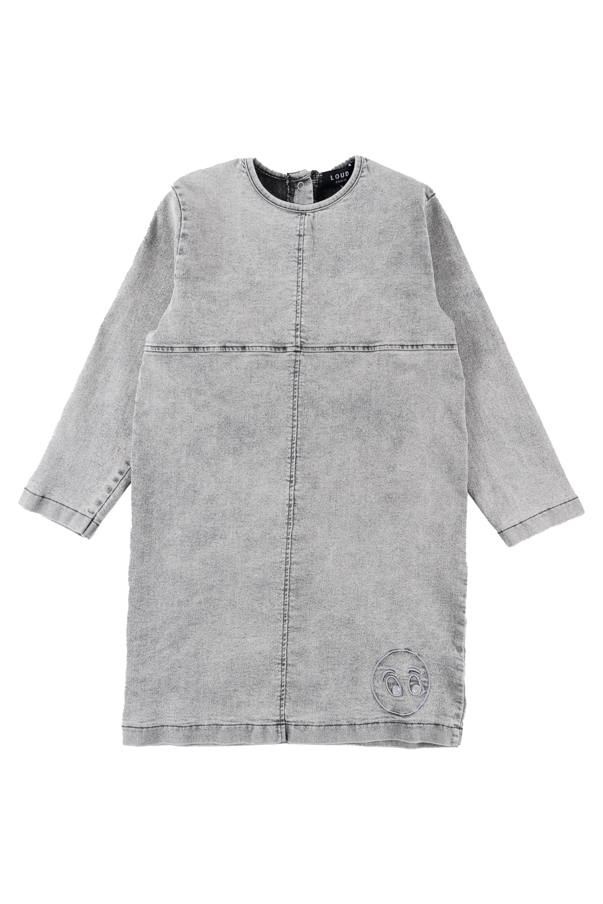Loud Apparel Light Grey Washed Enjoy A-line Dress – Panda and Cub