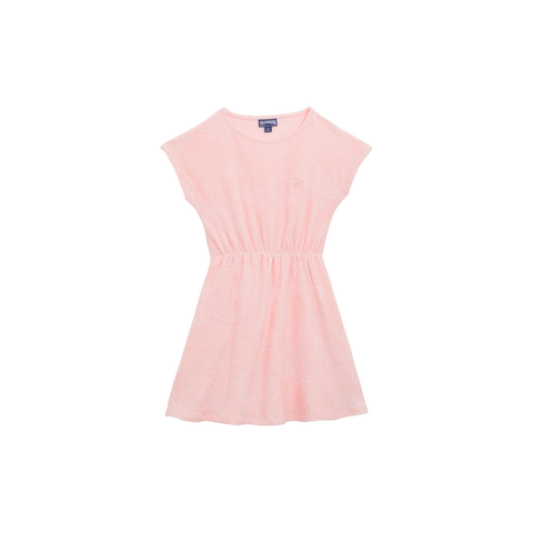 Vilebrequin Pink Jacquard Turtles Terry Dress