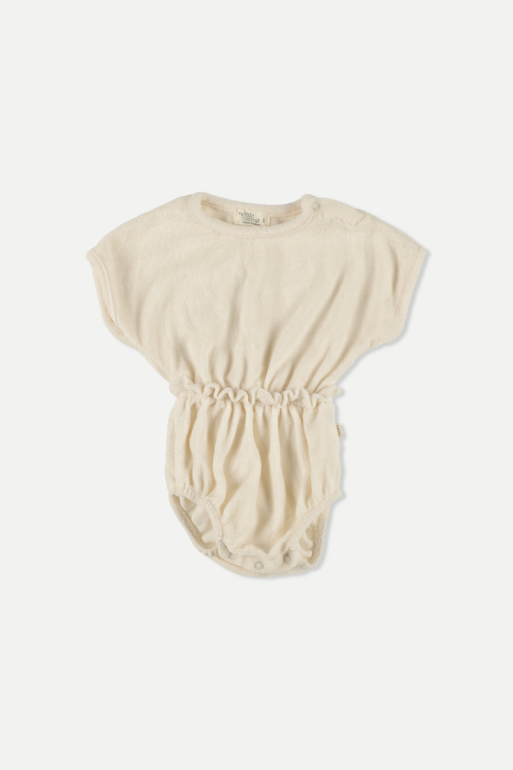My Little Cozmo Ivory Terry Gianna Romper – Panda and Cub