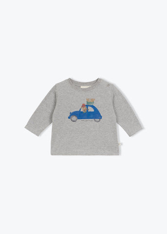 Arsene et les Pipelettes Baby Grey Car T-shirt