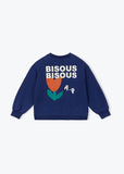 Arsene et les Pipelettes Navy Kisses Sweatshirt