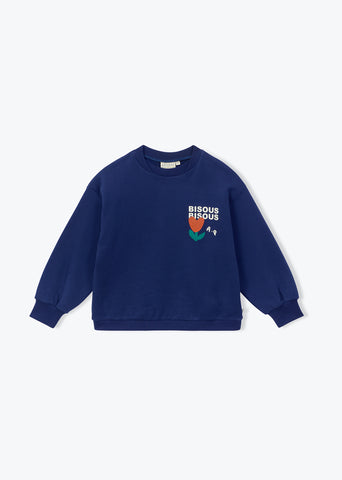 Arsene et les Pipelettes Navy Kisses Sweatshirt