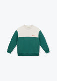 Arsene et les Pipelettes Green Two Tone Sweatshirt