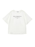 Philosophy Logo White Short Sleeve T-Shirt