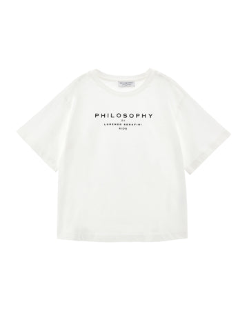 Philosophy Logo White Short Sleeve T-Shirt