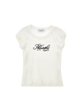 Philosophy Logo White Short Sleeve Fitted T-Shirt