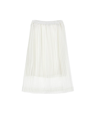 Philosophy White Pleated Skirt