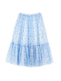 Philosophy Blue All Over Print Tulle Skirt