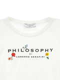 Philosophy Short Sleeve Logo Floral Tee