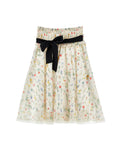 Philosophy Floral Print Midi Skirt with Tie Belt