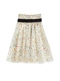 Philosophy Floral Print Midi Skirt with Tie Belt