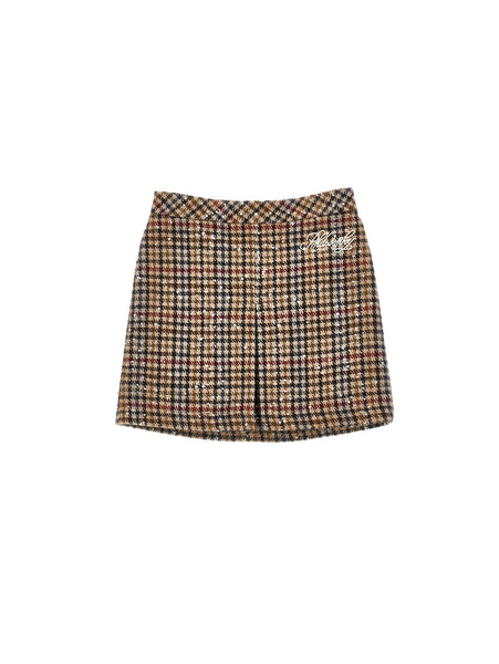 Philosophy Multicolor Houndstooth Mini Skirt
