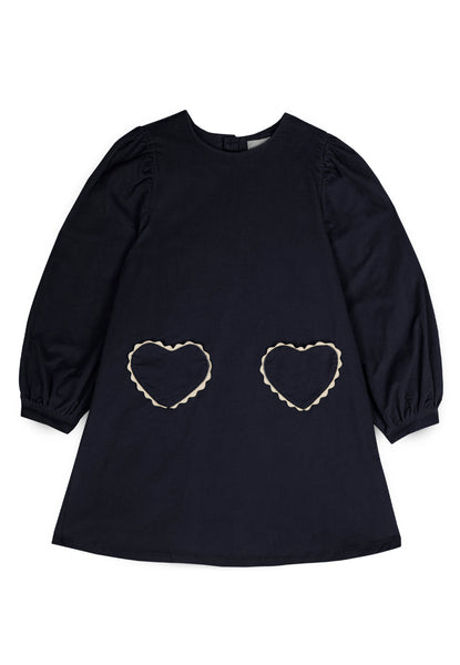 Mipounet Blue Velvet Clotilde Dress