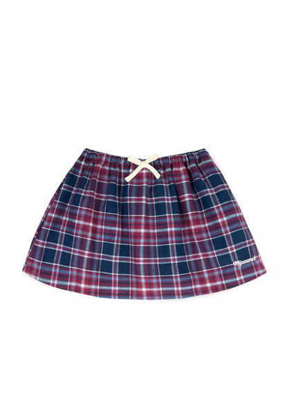 Mipounet Red Tartan Lorena Mini Skirt