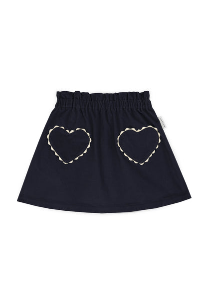 Mipounet Blue Velvet Clotilde Skirt