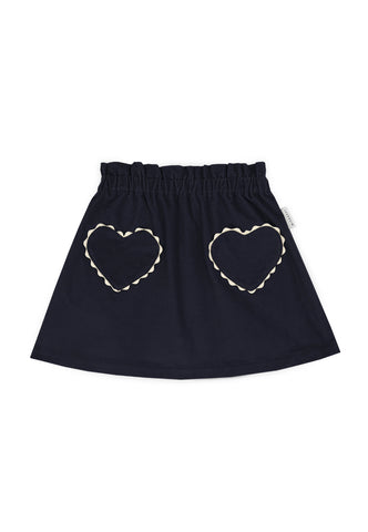 Mipounet Blue Velvet Clotilde Skirt
