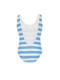 Philosophy White & Blue Stripe Swimsuit