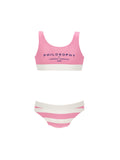 Philosophy White & Pink Stripe Bikini