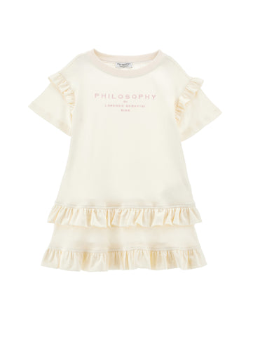 Philosophy Ruffle Logo Dress